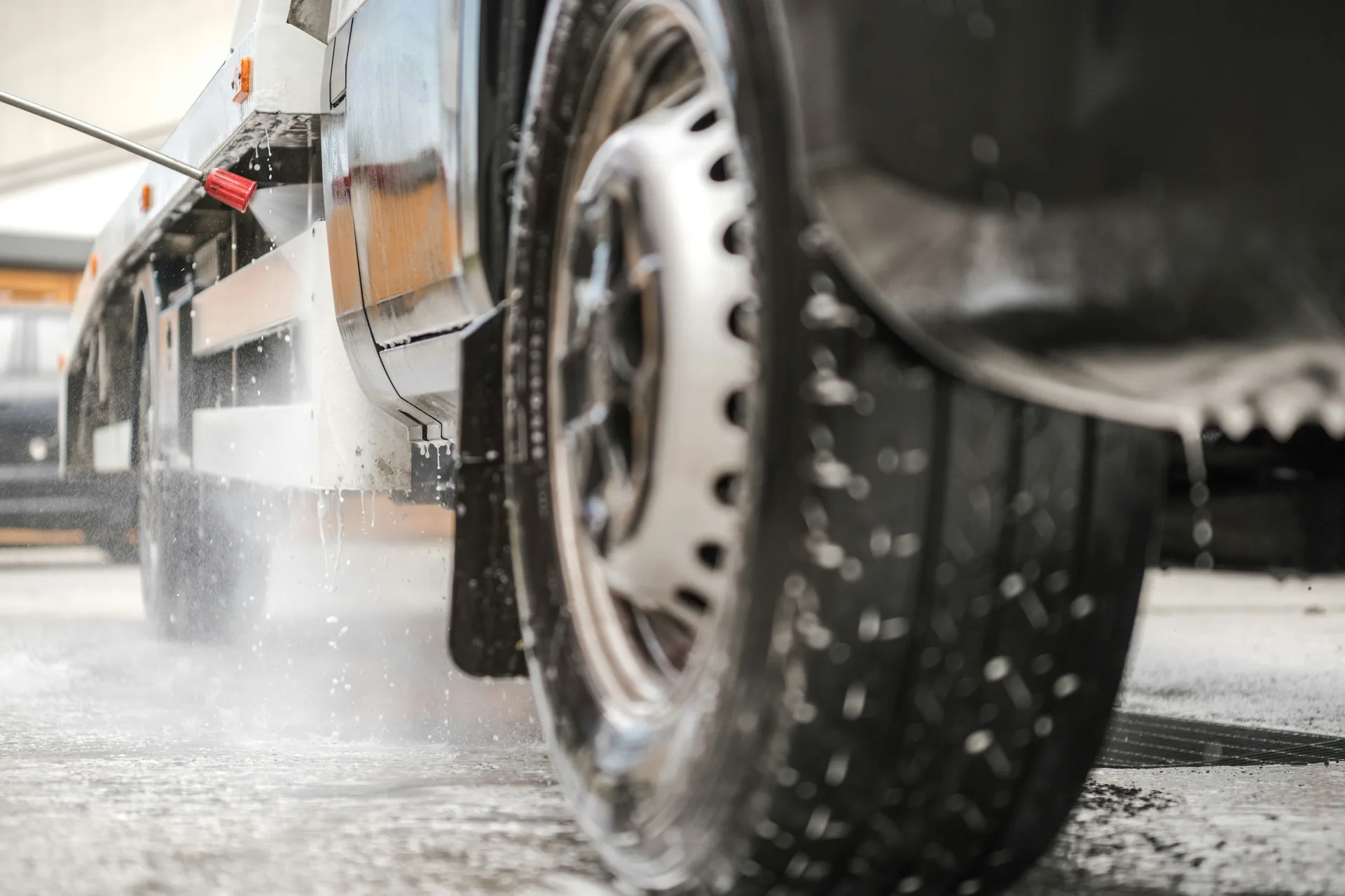 High Pressure Water Jet Closeup on /glossary/ — Hartford Pressure Washing Calgary